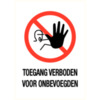Piktogramm ''Toegang verboden voor onbevoegden'' Rechteck